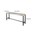 Modern Colorful Wooden Fixed Top Leg Rest Bar Tables