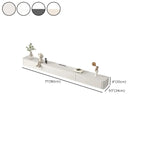 71 Off-White Long Floating Wood Cable Management TV Stand