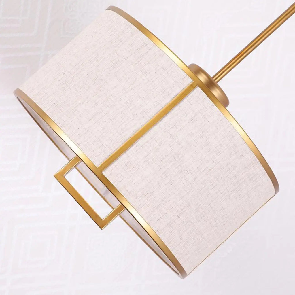 Downrods Elegant Ivory Cylinder Ceiling Light Indoor Hanging