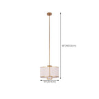 Downrods Elegant Ivory Cylinder Ceiling Light Indoor Hanging