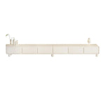 63 Living Room White Wooden Rectangular TV Stand with Drawer