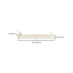 63 Living Room White Wooden Rectangular TV Stand with Drawer