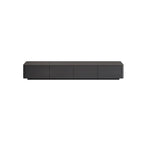 79 Black Wood Long Cable Management TV Stand with Drawer