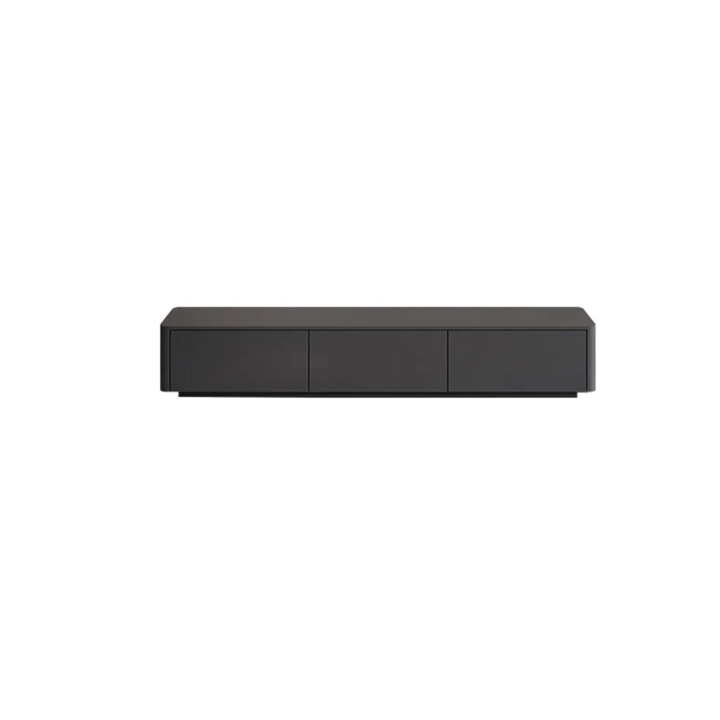 79 Black Wood Long Cable Management TV Stand with Drawer