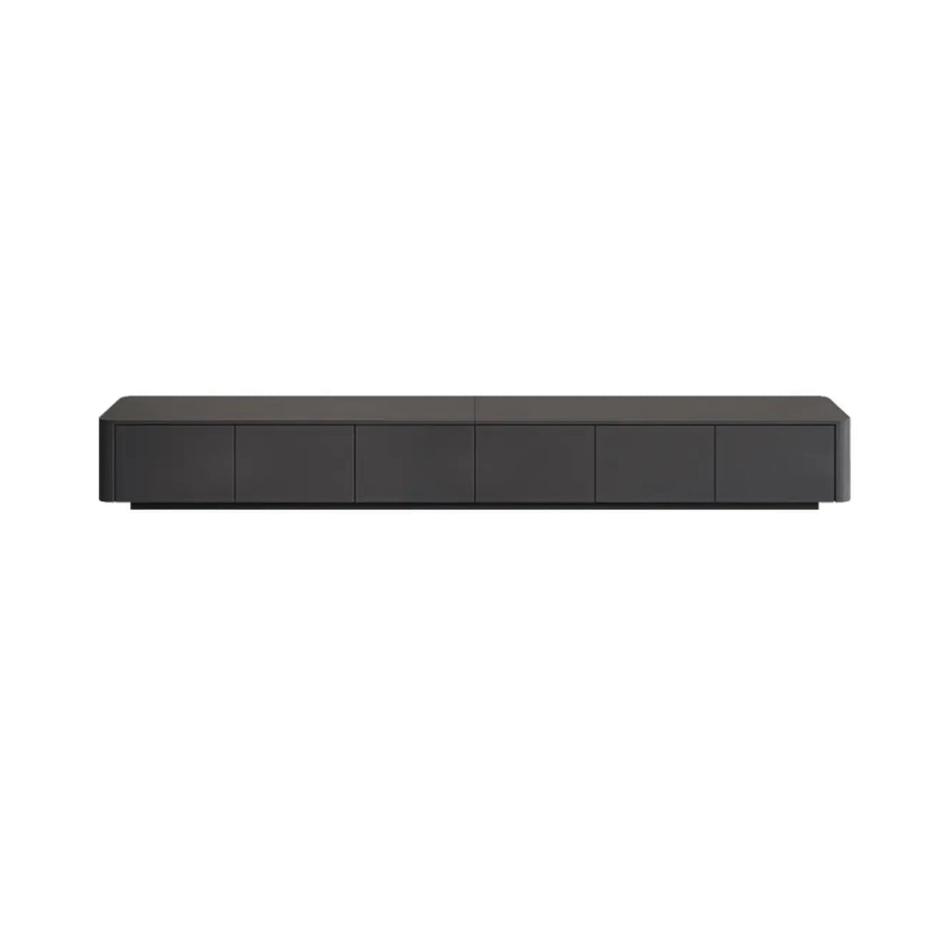 79 Black Wood Long Cable Management TV Stand with Drawer
