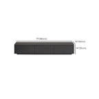 79 Black Wood Long Cable Management TV Stand with Drawer
