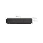 79 Black Wood Long Cable Management TV Stand with Drawer