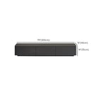 79 Black Wood Long Cable Management TV Stand with Drawer