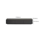79 Black Wood Long Cable Management TV Stand with Drawer