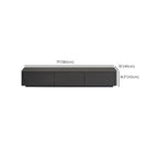 79 Black Wood Long Cable Management TV Stand with Drawer