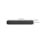 79 Black Wood Long Cable Management TV Stand with Drawer