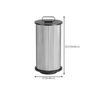 Black Metal Cylindrical Glass Post Cap Light