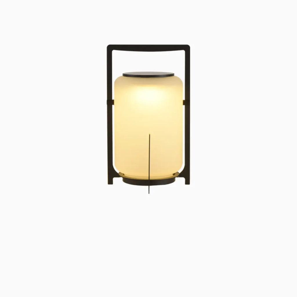 Portable Drum Solar Black Outdoor Post Lights