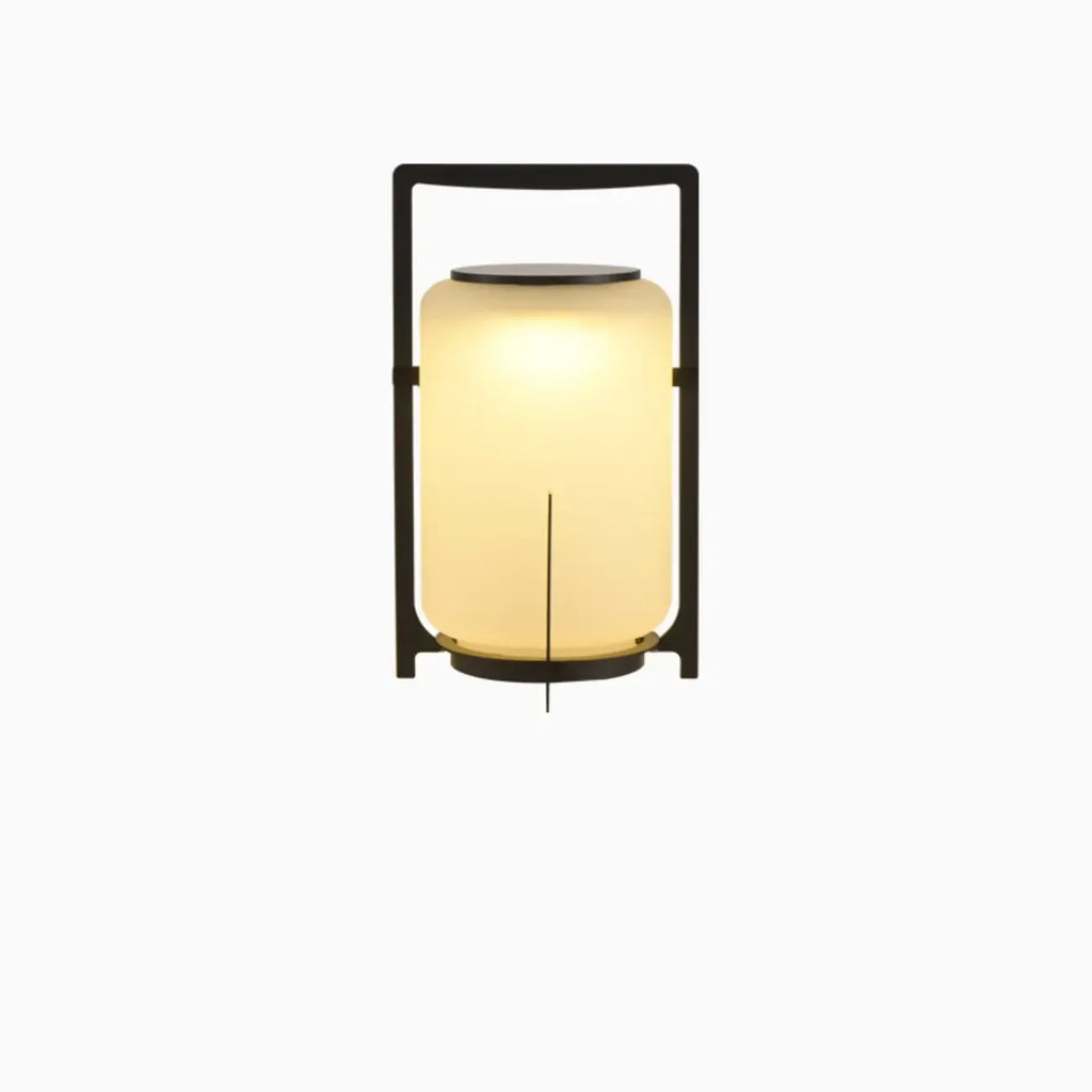 Portable Drum Solar Black Outdoor Post Lights