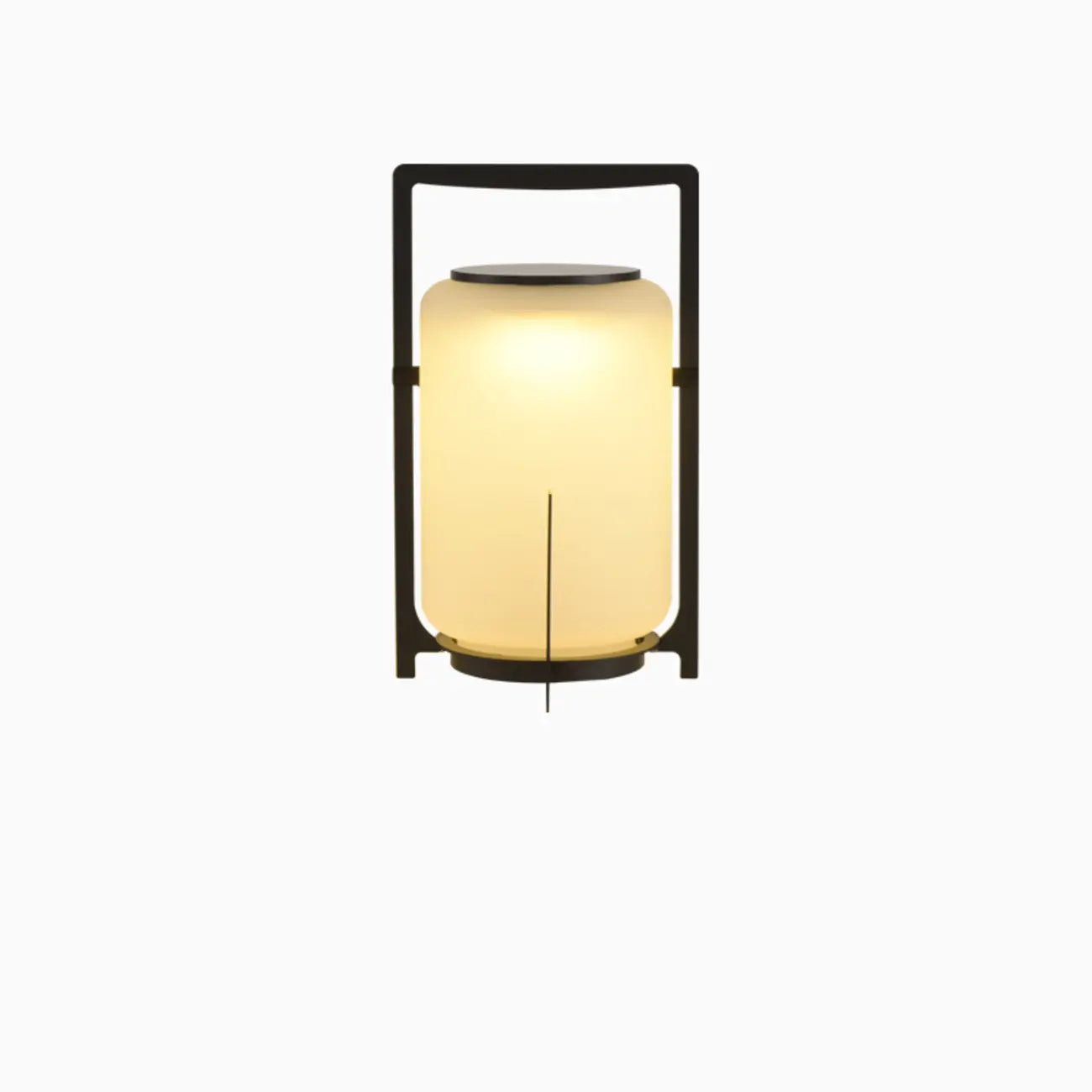 Portable Drum Solar Black Outdoor Post Lights