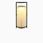 Portable Drum Solar Black Outdoor Post Lights