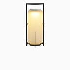 Portable Drum Solar Black Outdoor Post Lights
