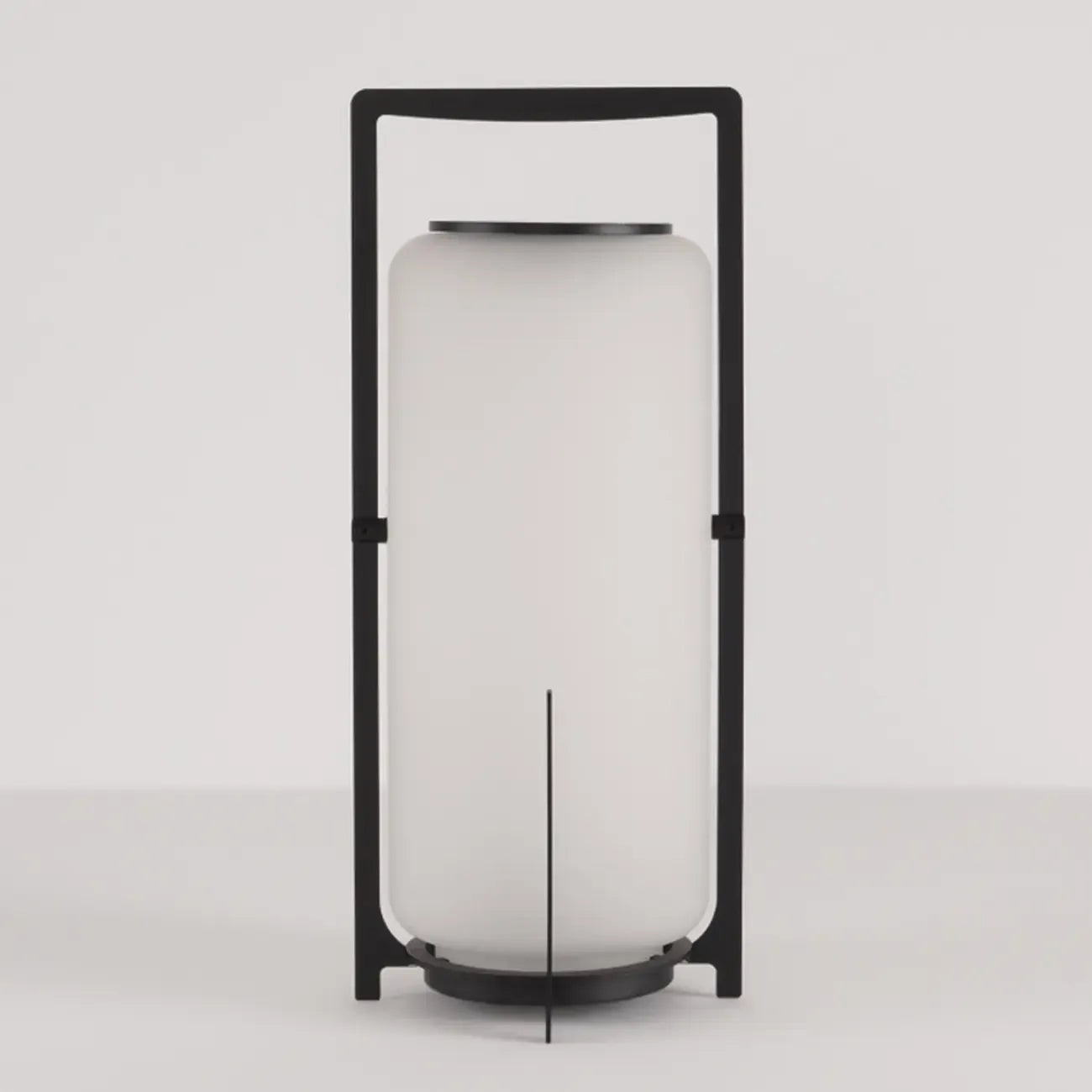 Portable Drum Solar Black Outdoor Post Lights