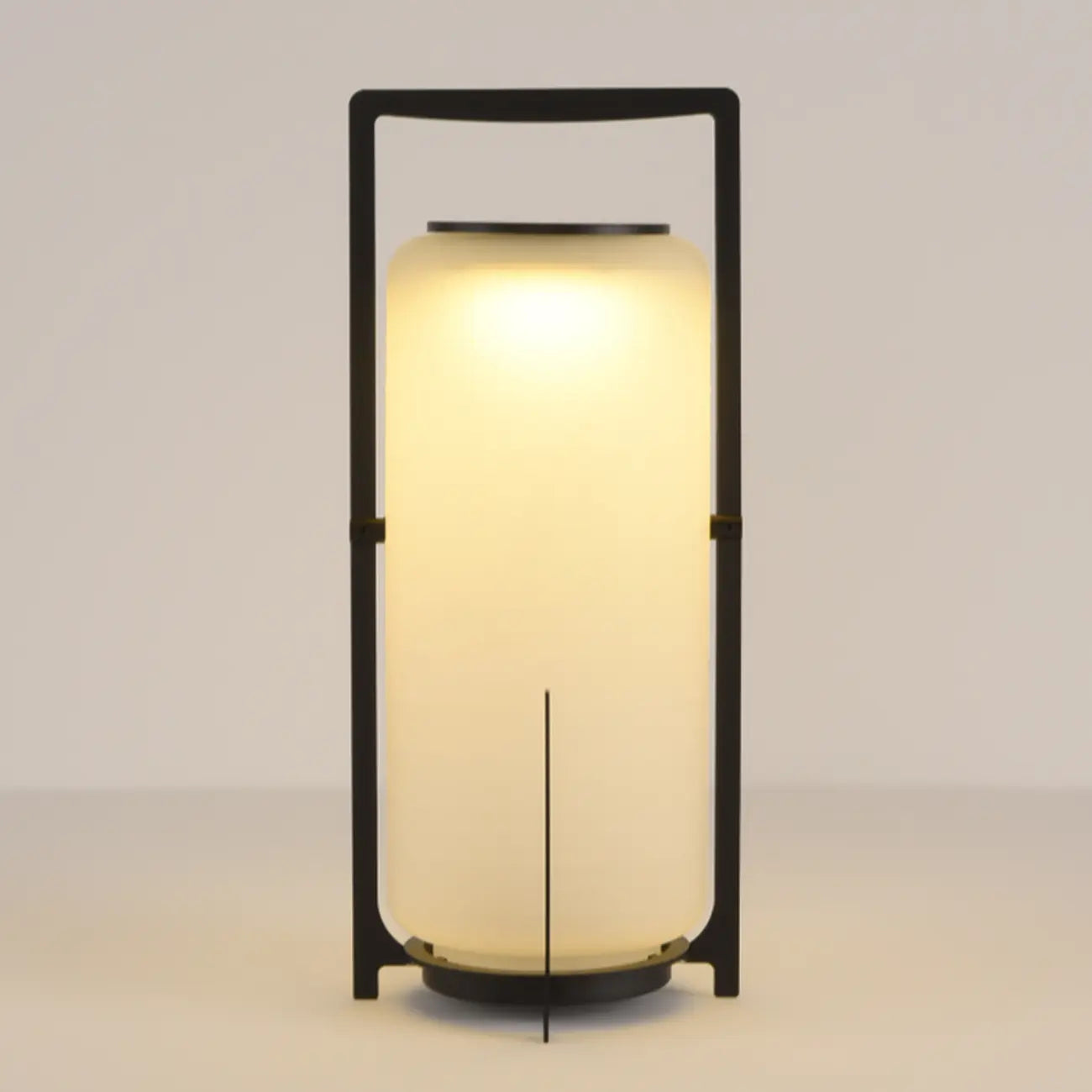 Portable Drum Solar Black Outdoor Post Lights