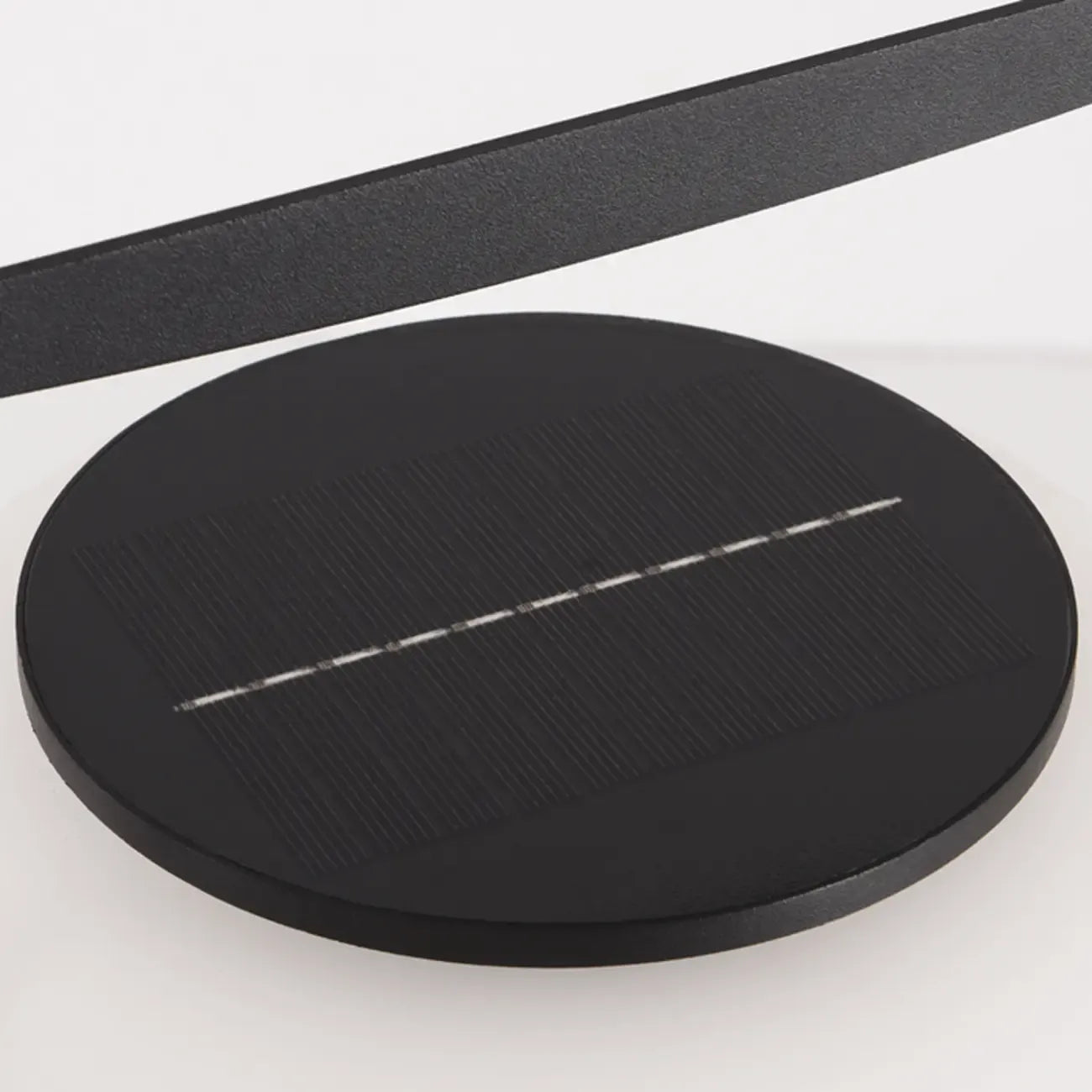 Portable Drum Solar Black Outdoor Post Lights