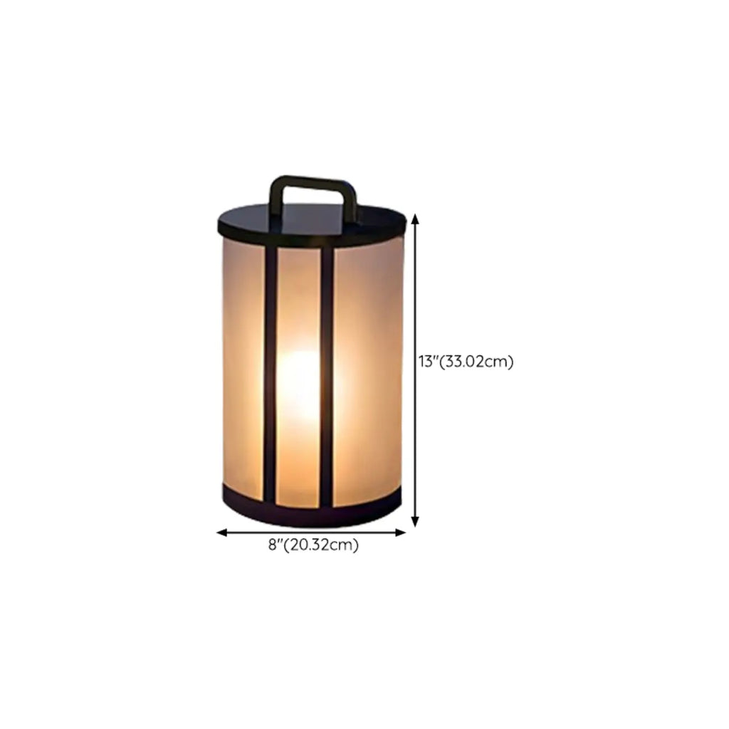 Elegant Cylinder Solar LED Outdoor Post Lights