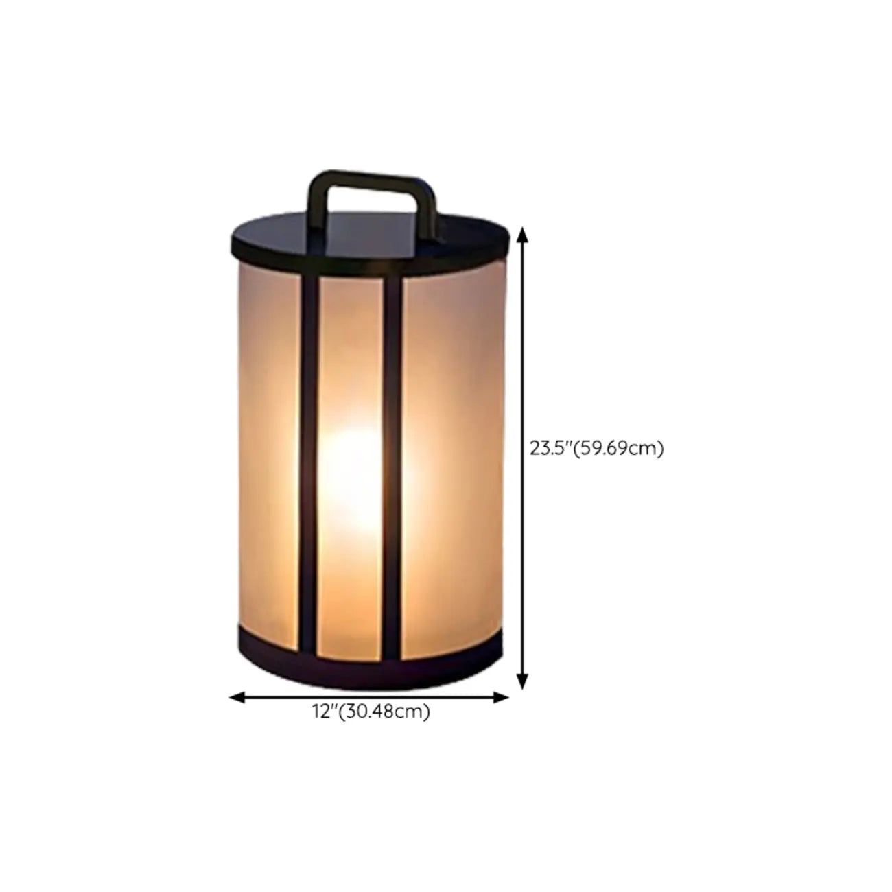Elegant Cylinder Solar LED Outdoor Post Lights