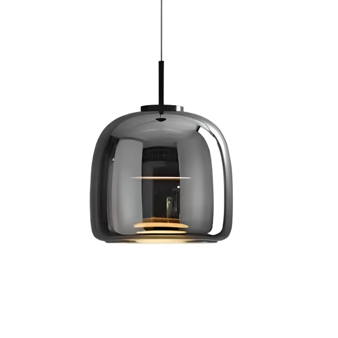 Dimmable Geometric Metal Glass LED Pendant Light