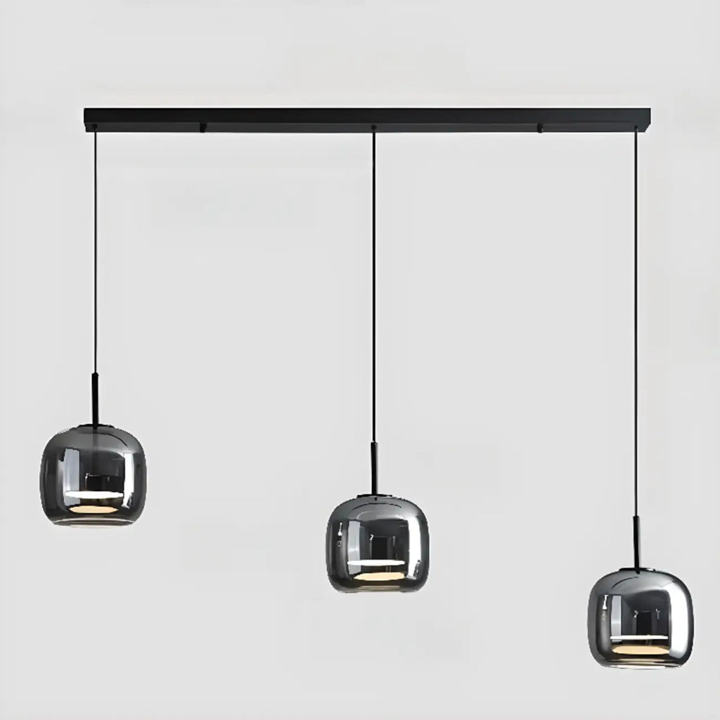 Dimmable Geometric Metal Glass LED Pendant Light