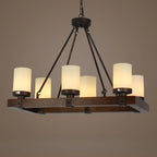 6-Light Industrial Metal Kitchen Island Pendant Lighting