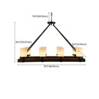 6-Light Industrial Metal Kitchen Island Pendant Lighting