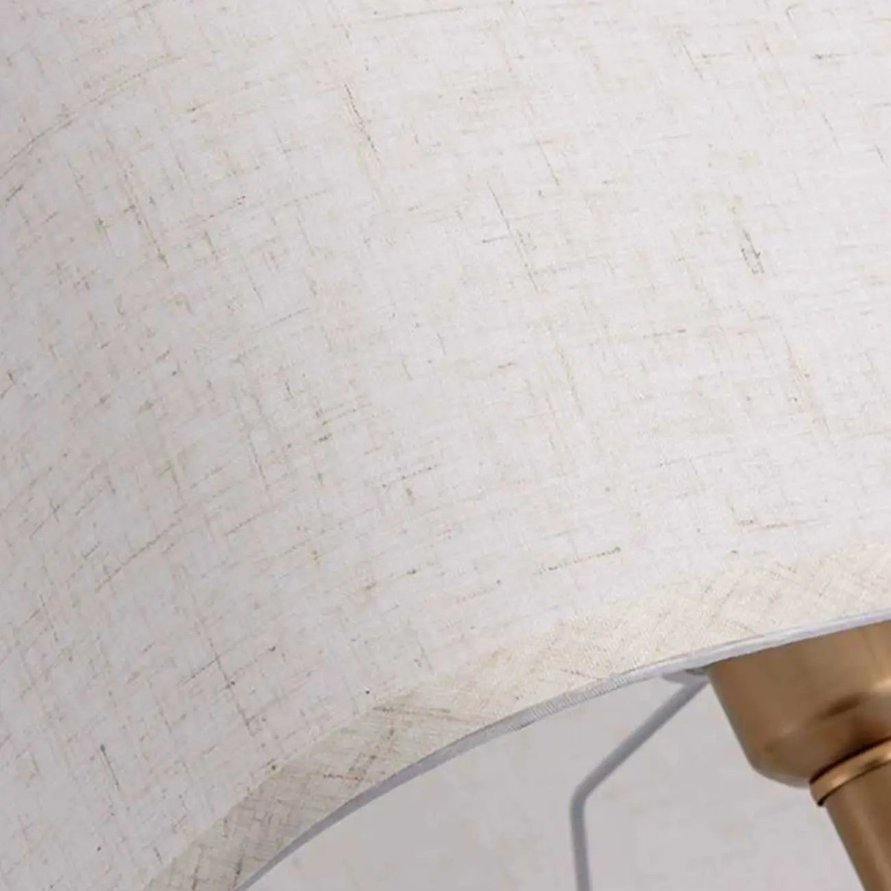 Plug-In Modern Beige and Gold Table Lamp for Bedroom