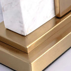 Plug-In Modern Beige and Gold Table Lamp for Bedroom