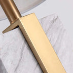 Plug-In Modern Beige and Gold Table Lamp for Bedroom