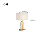 Plug-In Modern Beige and Gold Table Lamp for Bedroom