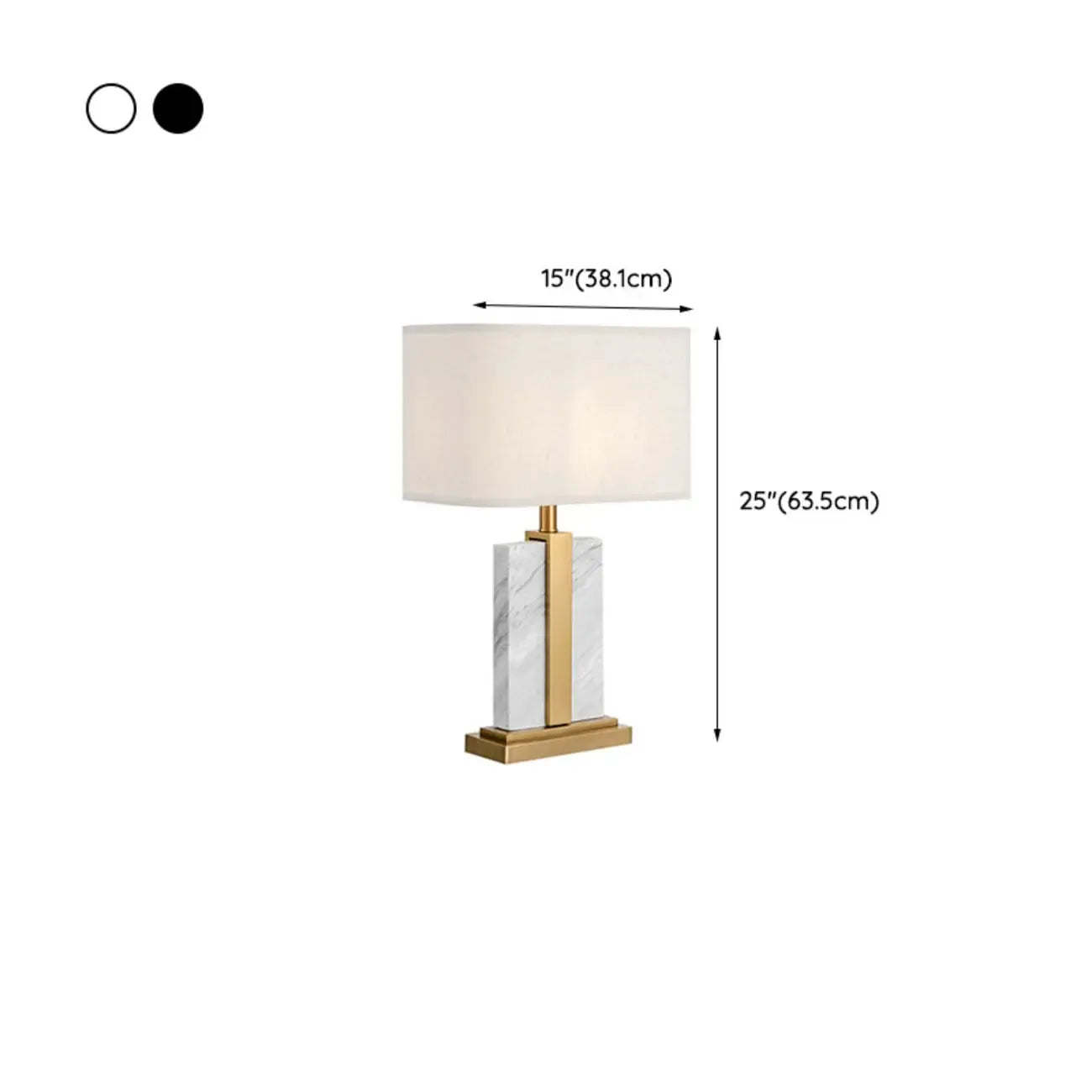 Plug-In Modern Beige and Gold Table Lamp for Bedroom