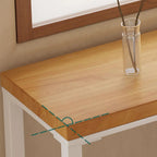 Nordic Log Wood Bar Height Table Trestle Base for Living Room