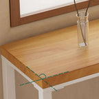 Nordic Log Wood Bar Height Table Trestle Base for Living Room