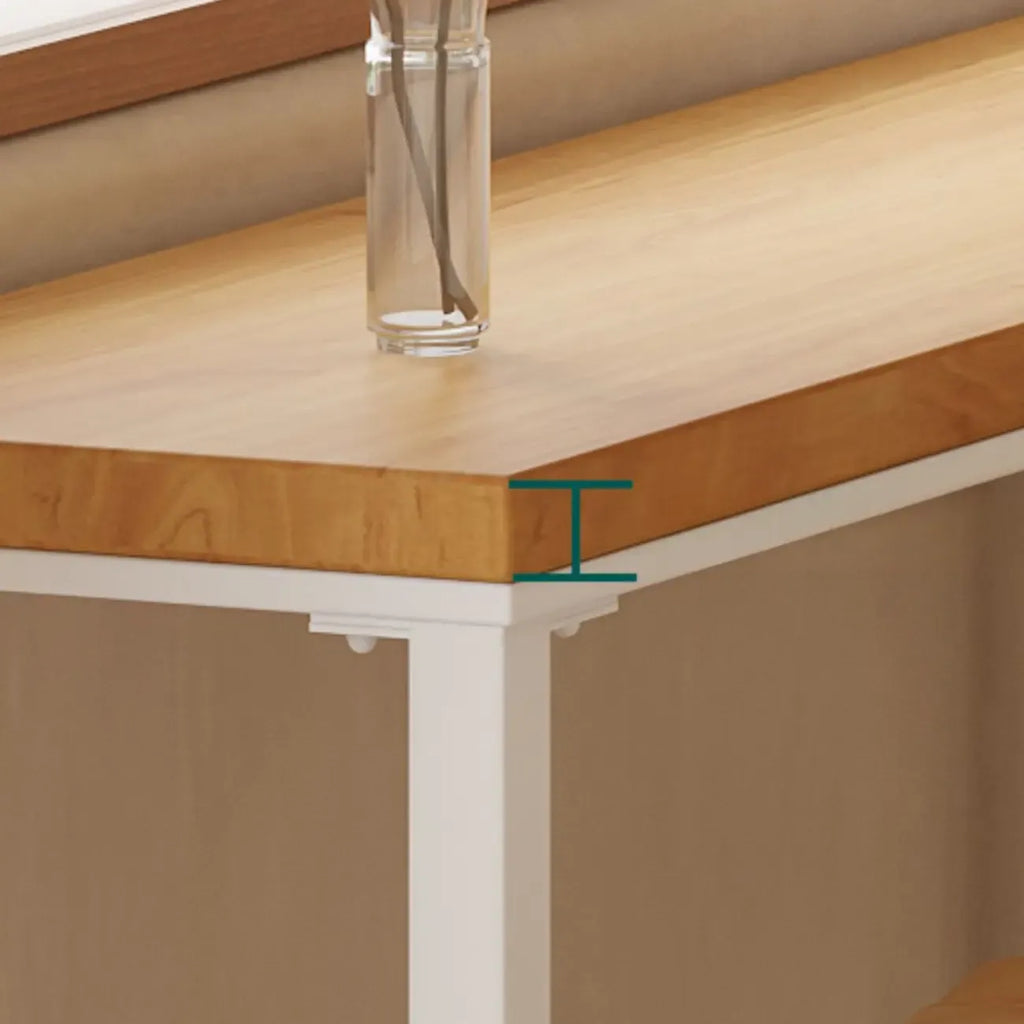 Nordic Log Wood Bar Height Table Trestle Base for Living Room