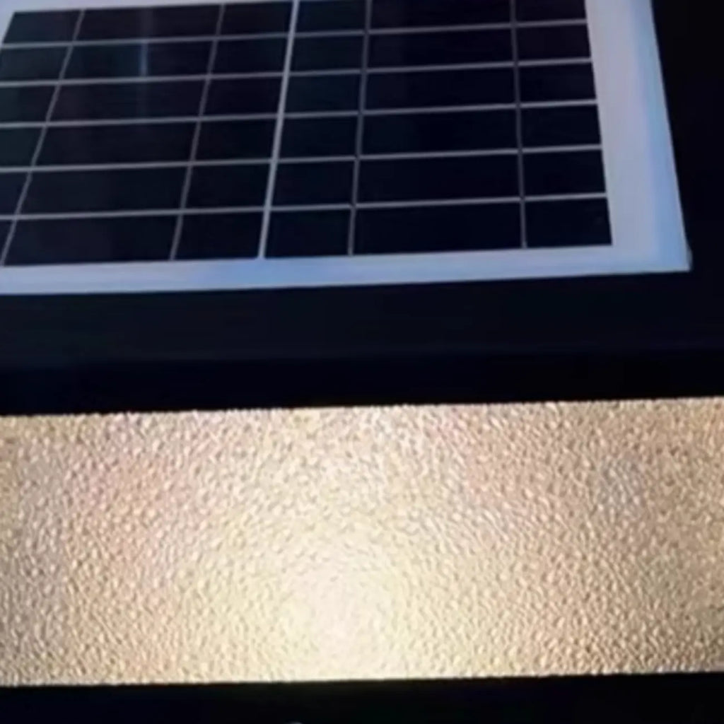 Black Solar Square Metal Outdoor Post Lights