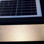 Black Solar Square Metal Outdoor Post Lights