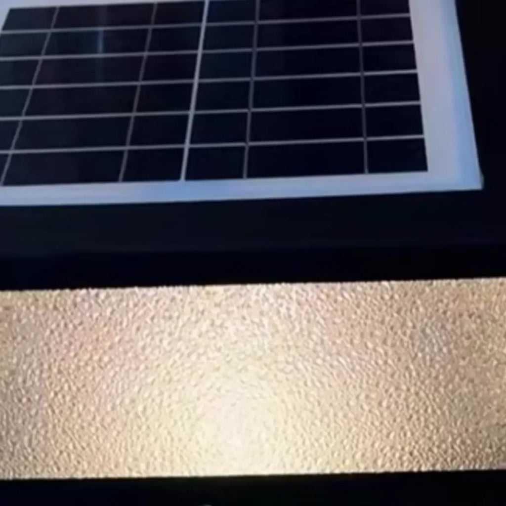 Black Solar Square Metal Outdoor Post Lights