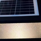 Black Solar Square Metal Outdoor Post Lights