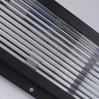 Black Solar Square Metal Outdoor Post Lights