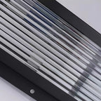 Black Solar Square Metal Outdoor Post Lights