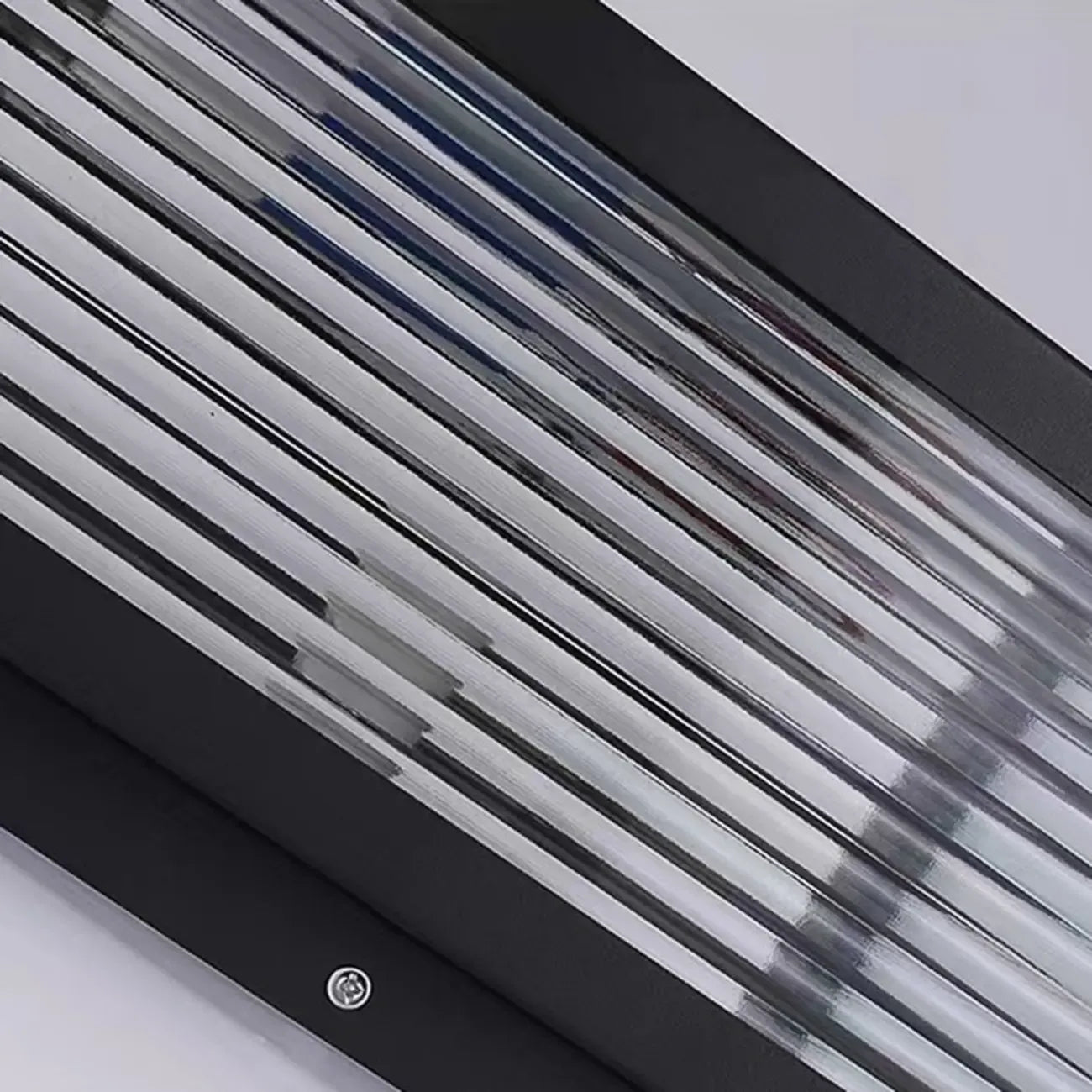 Black Solar Square Metal Outdoor Post Lights