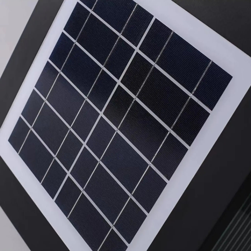 Black Solar Square Metal Outdoor Post Lights