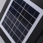 Black Solar Square Metal Outdoor Post Lights