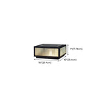 Black Solar Square Metal Outdoor Post Lights