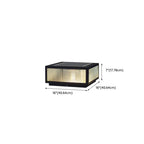Black Solar Square Metal Outdoor Post Lights