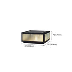 Black Solar Square Metal Outdoor Post Lights